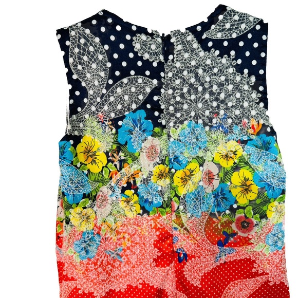 Lilax Girls 9 Yr Mixed Print Jumper Dress Floral Colorful Shift Tank Boho Hippie - Picture 6 of 6